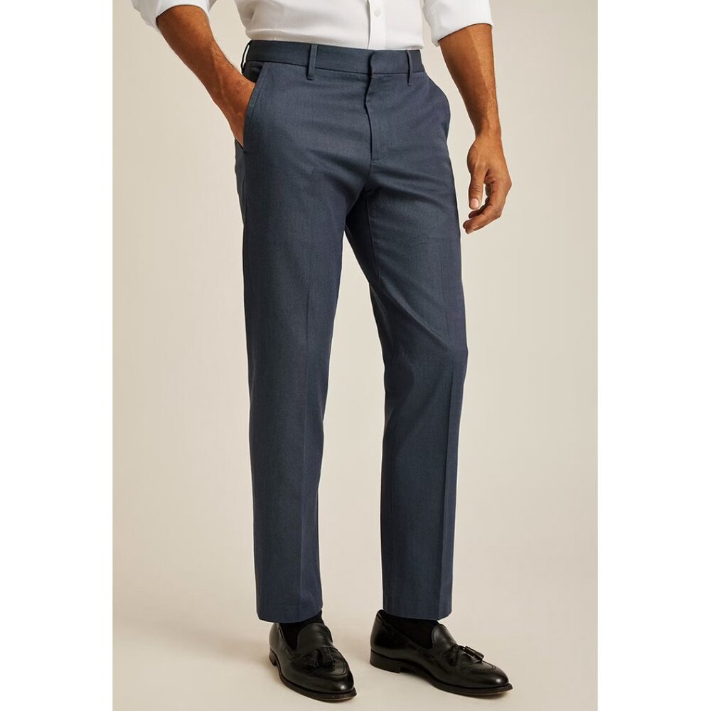 Bonobos Weekday Warrior Dress Pant 33x30 Tailored Fit Men's Monday Steel Blue